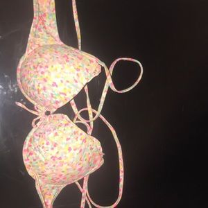 Multicolor Victoria’s Secret bikini top size 34A